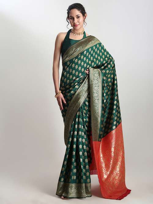women self design banarasi saree with blouse - 21978344 - Standard Image - 0
