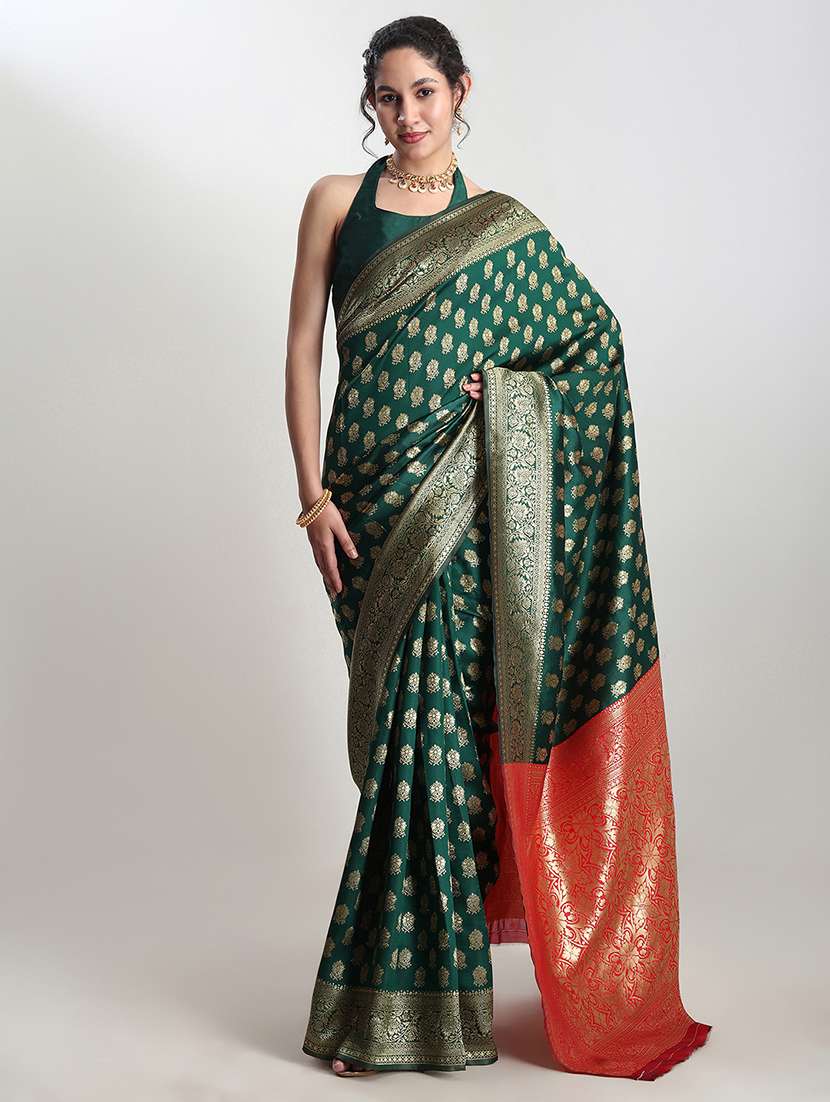 women self design banarasi saree with blouse - 21978344 - Zoom Image - 0