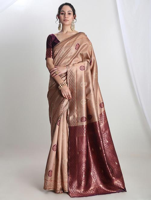 women self design banarasi saree with blouse - 21978346 -  Standard Image - 0