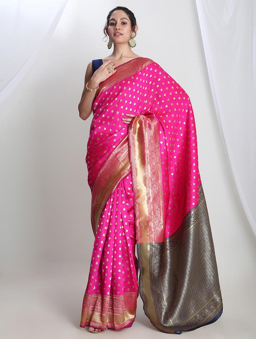 women self design banarasi saree with blouse - 21978351 -  Zoom Image - 0