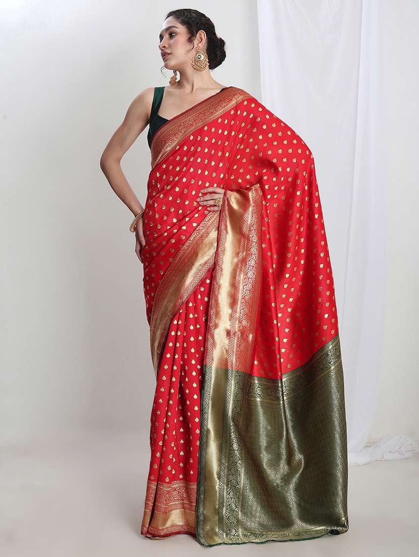 women self design banarasi saree with blouse - 21978352 -  Zoom Image - 0