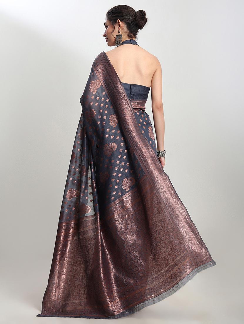 women self design banarasi saree with blouse - 21978366 - Standard Image - 3