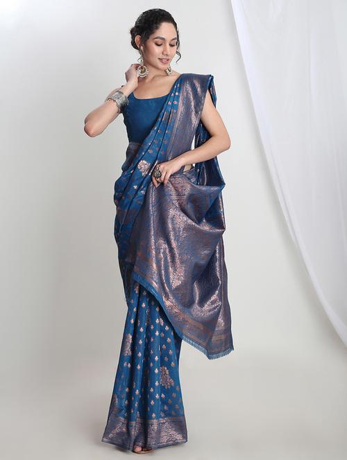 women self design banarasi saree with blouse - 21978368 - Standard Image - 0