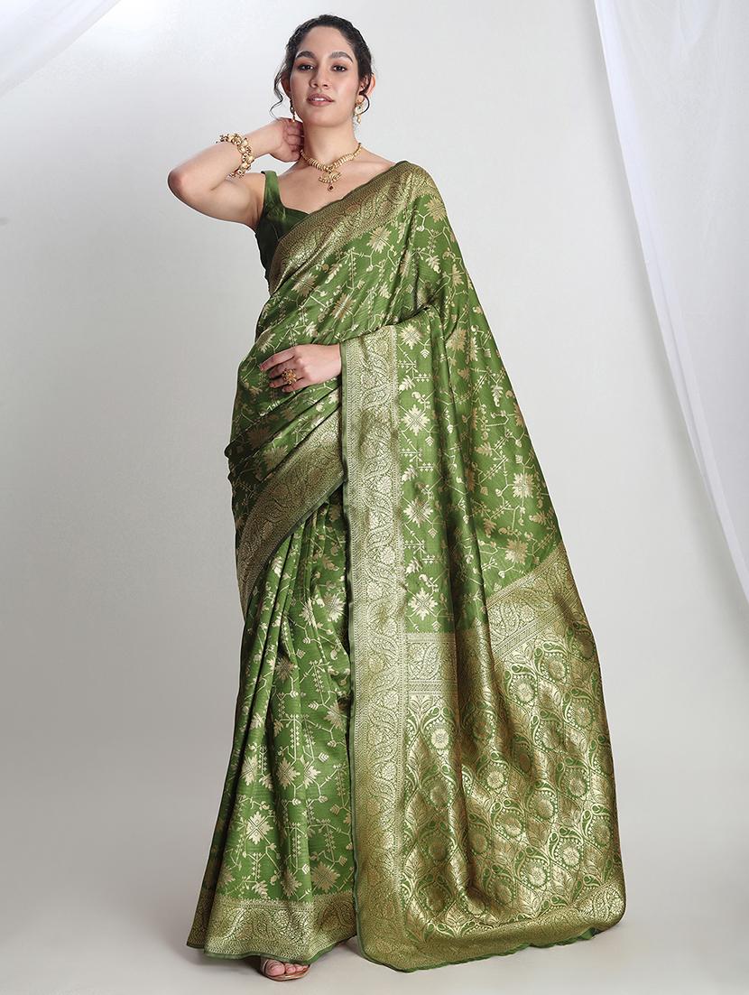 women self design banarasi saree with blouse - 21978369 -  Zoom Image - 0