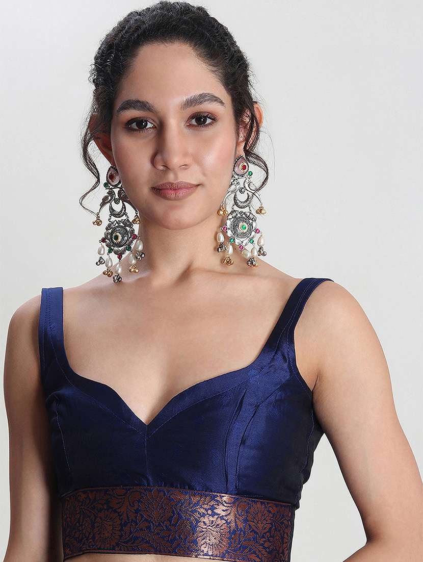 women self design banarasi saree with blouse - 21978374 -  Standard Image - 3