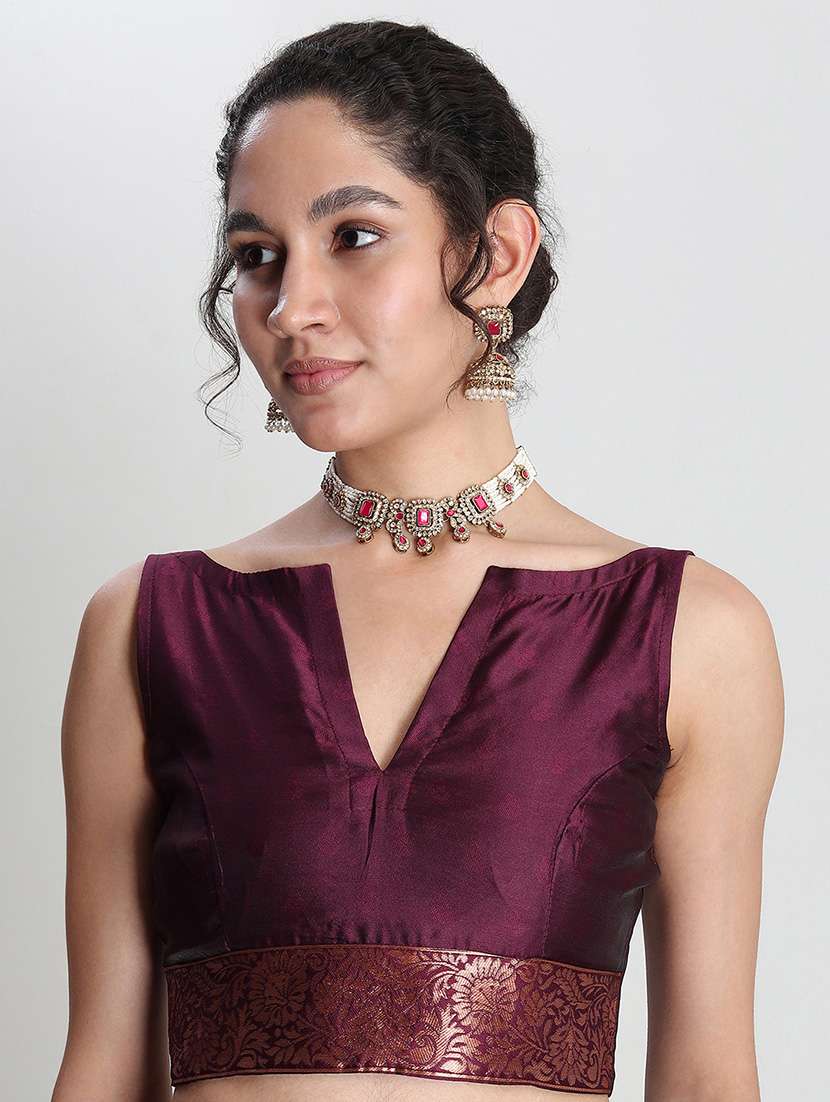 women self design banarasi saree with blouse - 21978375 -  Standard Image - 3