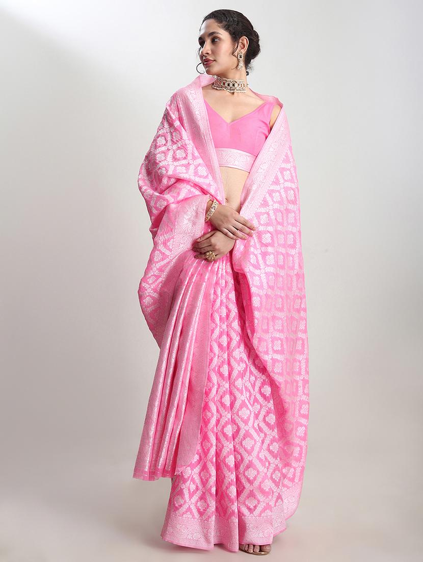 women self design banarasi saree with blouse - 21978377 - Zoom Image - 0