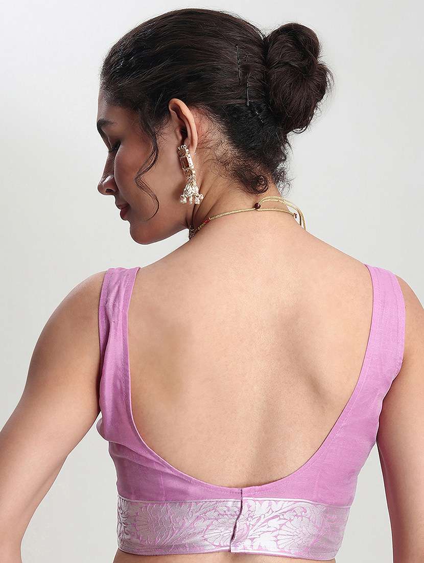 women self design banarasi saree with blouse - 21978378 -  Standard Image - 3