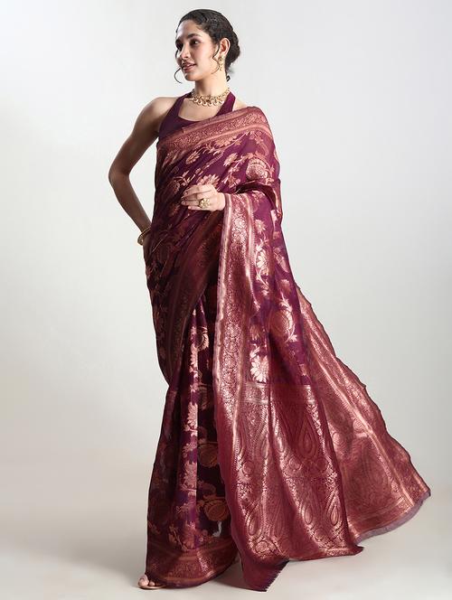 women self design banarasi saree with blouse - 21978381 -  Standard Image - 0