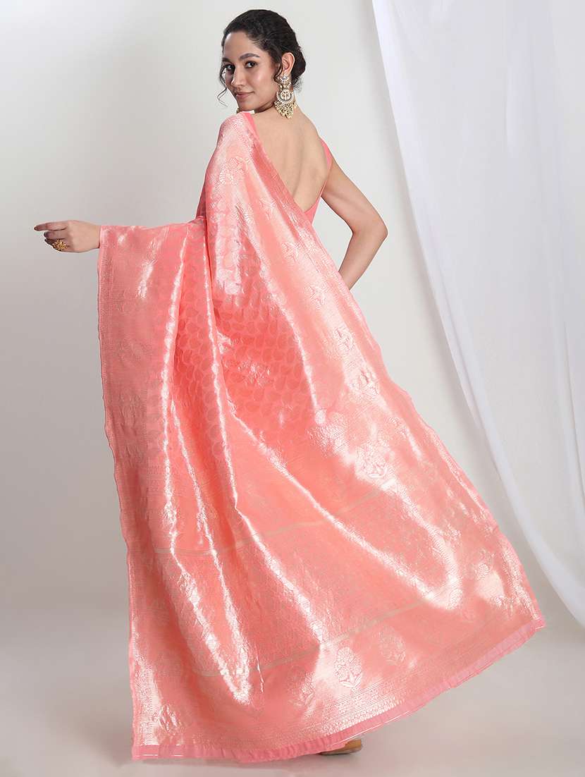 women self design banarasi saree with blouse - 21978393 - Standard Image - 3