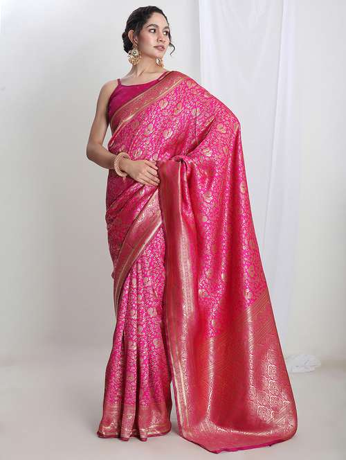women self design banarasi saree with blouse - 21978394 - Standard Image - 0