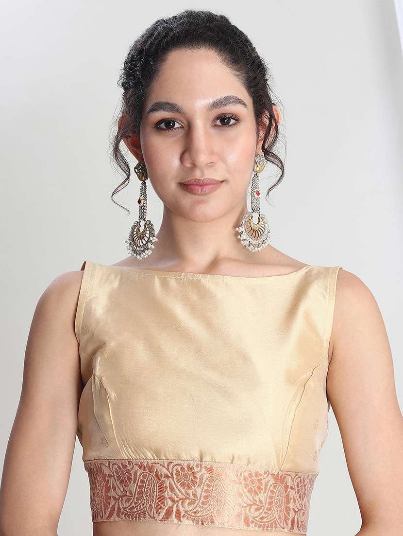 women self design banarasi saree with blouse - 21978399 -  Standard Image - 5