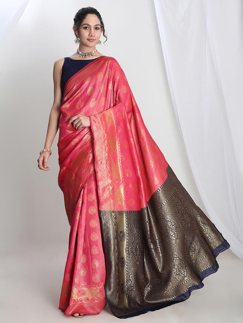 women self design banarasi saree with blouse - 21978410 - Zoom Image - 0