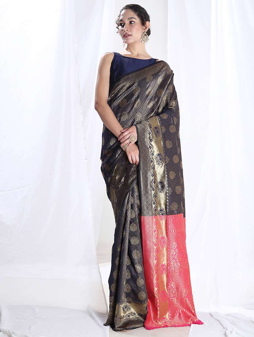 women self design banarasi saree with blouse - 21978411 - Zoom Image - 0
