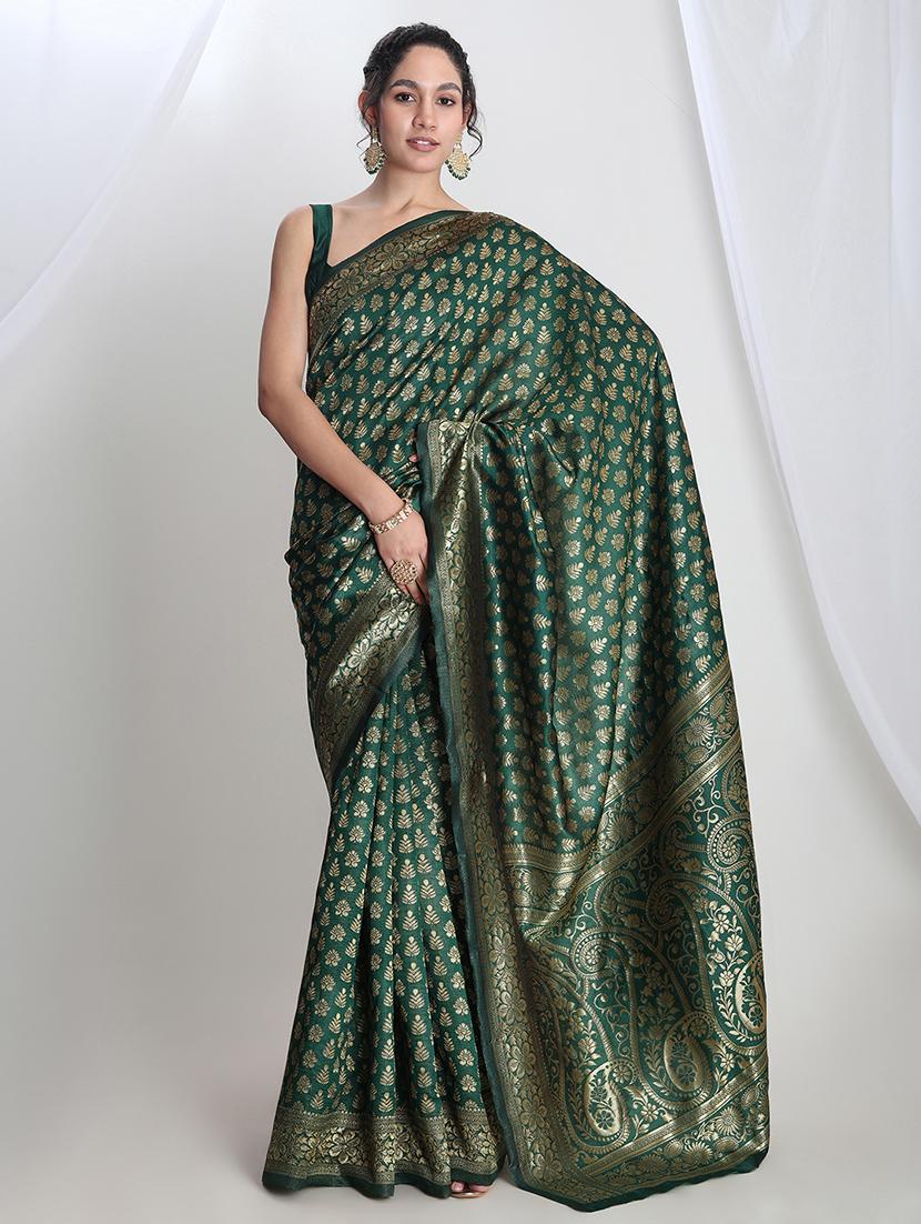 women self design banarasi saree with blouse - 21978412 - Zoom Image - 0