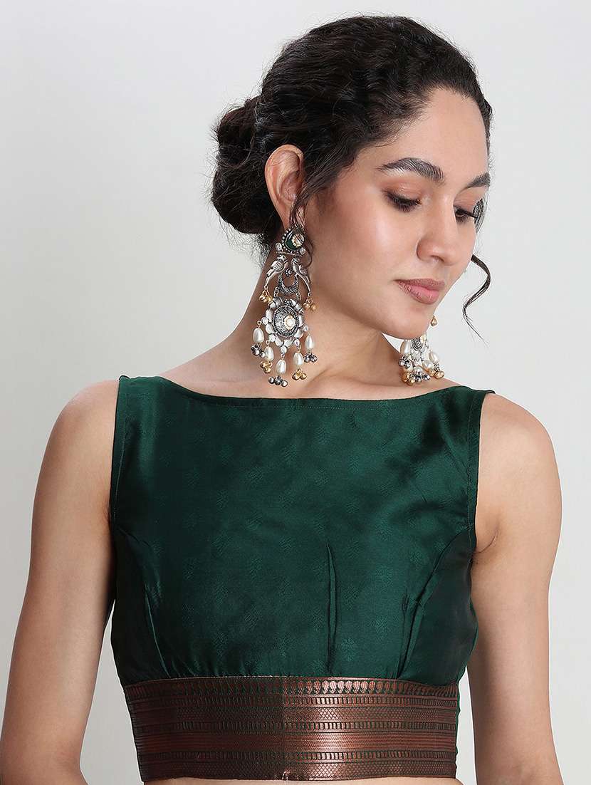 women self design banarasi saree with blouse - 21978420 -  Standard Image - 5