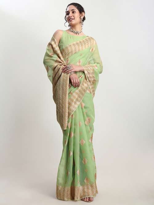 women self design bordered saree with blouse - 21978422 -  Standard Image - 0