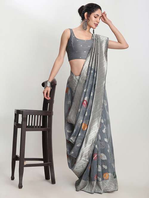 women self design bordered saree with blouse - 21978423 - Standard Image - 0
