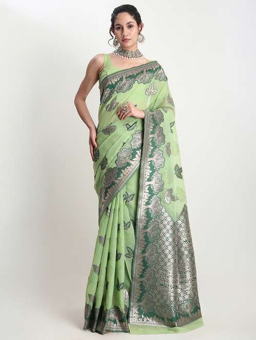women self design banarasi saree with blouse - 21978426 - Standard Image - 0