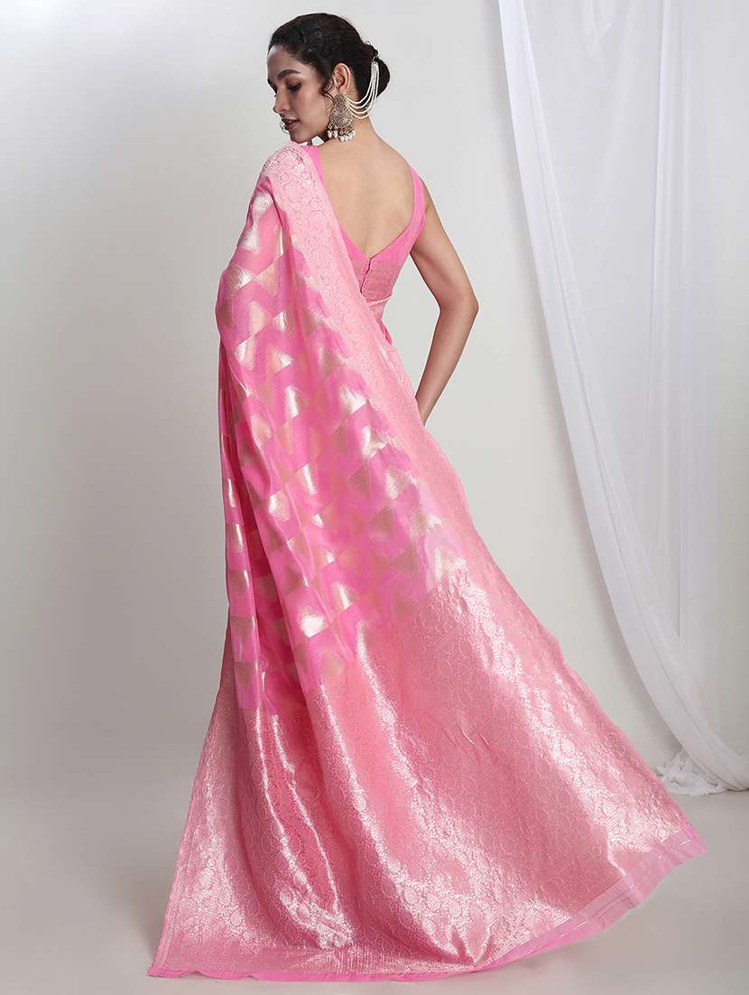 women self design banarasi saree with blouse - 21978431 -  Standard Image - 3