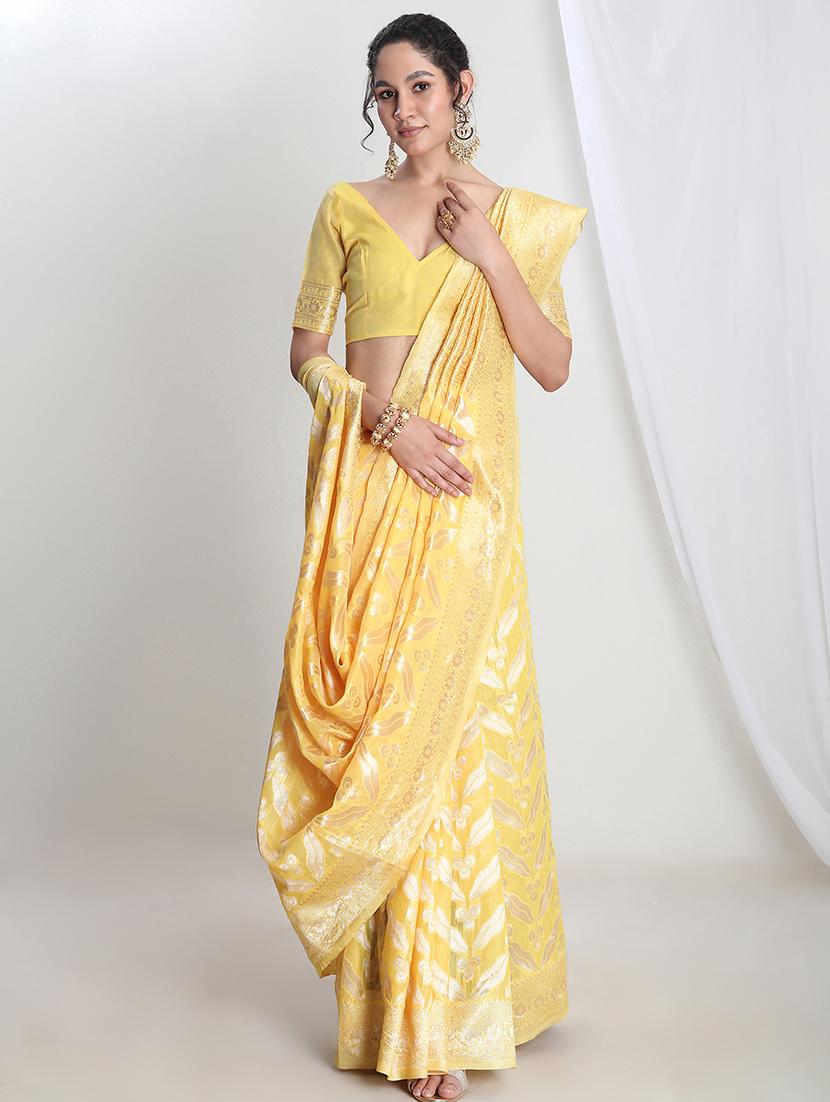 women self design banarasi saree with blouse - 21978434 - Zoom Image - 0