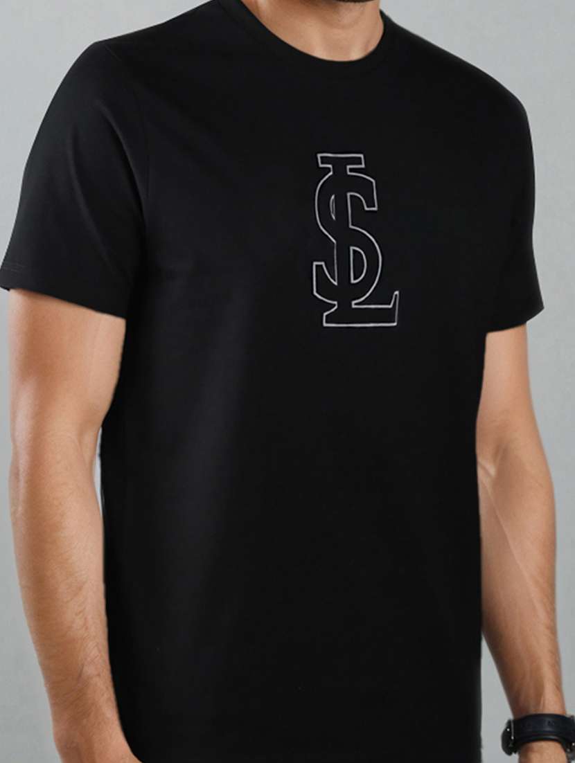 men logo print short sleeve regular fit t-shirt - 21978505 -  Standard Image - 3