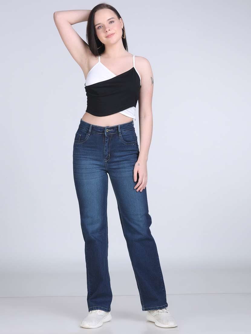color block shoulder strap crop camisole top - 21978569 -  Standard Image - 5