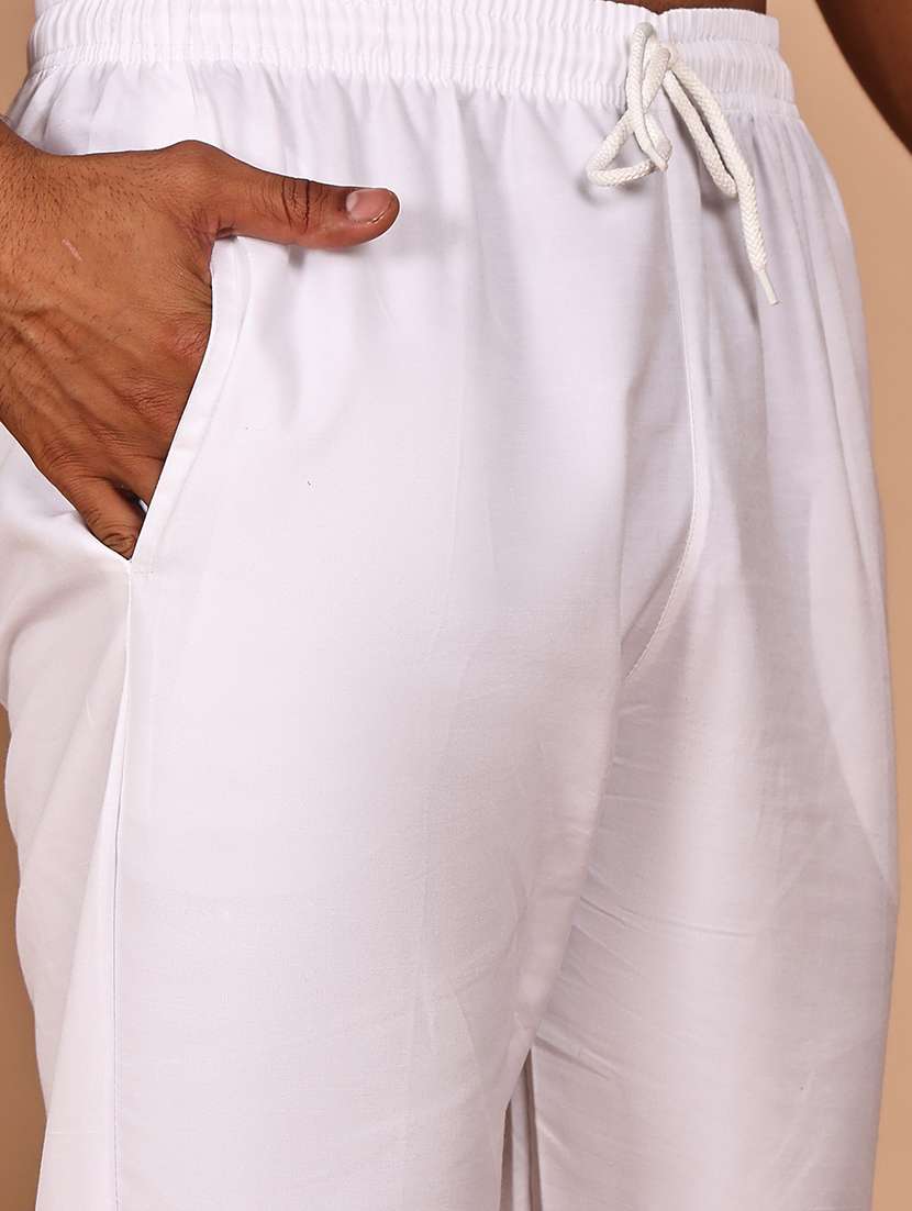 men mandarin neck kurta pyjama with jacket ethnic wear set - 21978579 -  Standard Image - 5