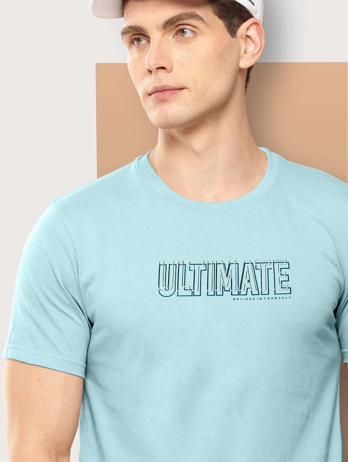 men chest print short sleeve regular fit t-shirt - 21978590 -  Standard Image - 3