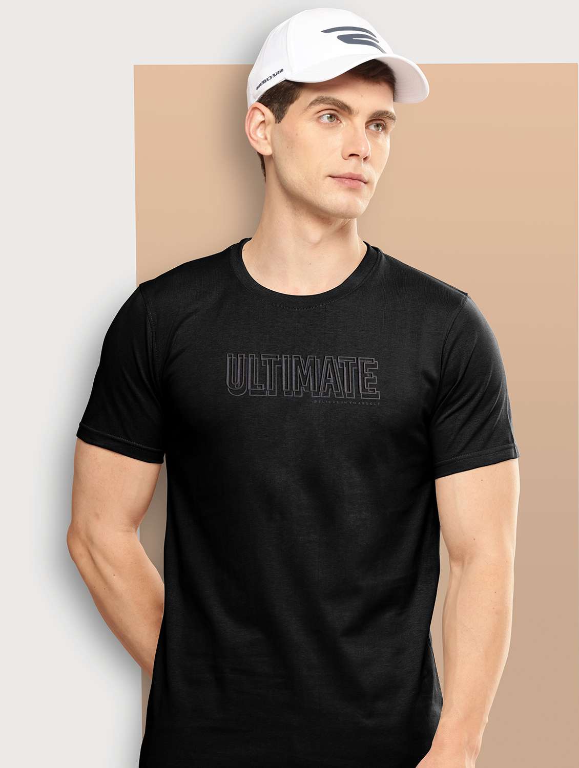 men chest print short sleeve regular fit t-shirt - 21978591 - Zoom Image - 0