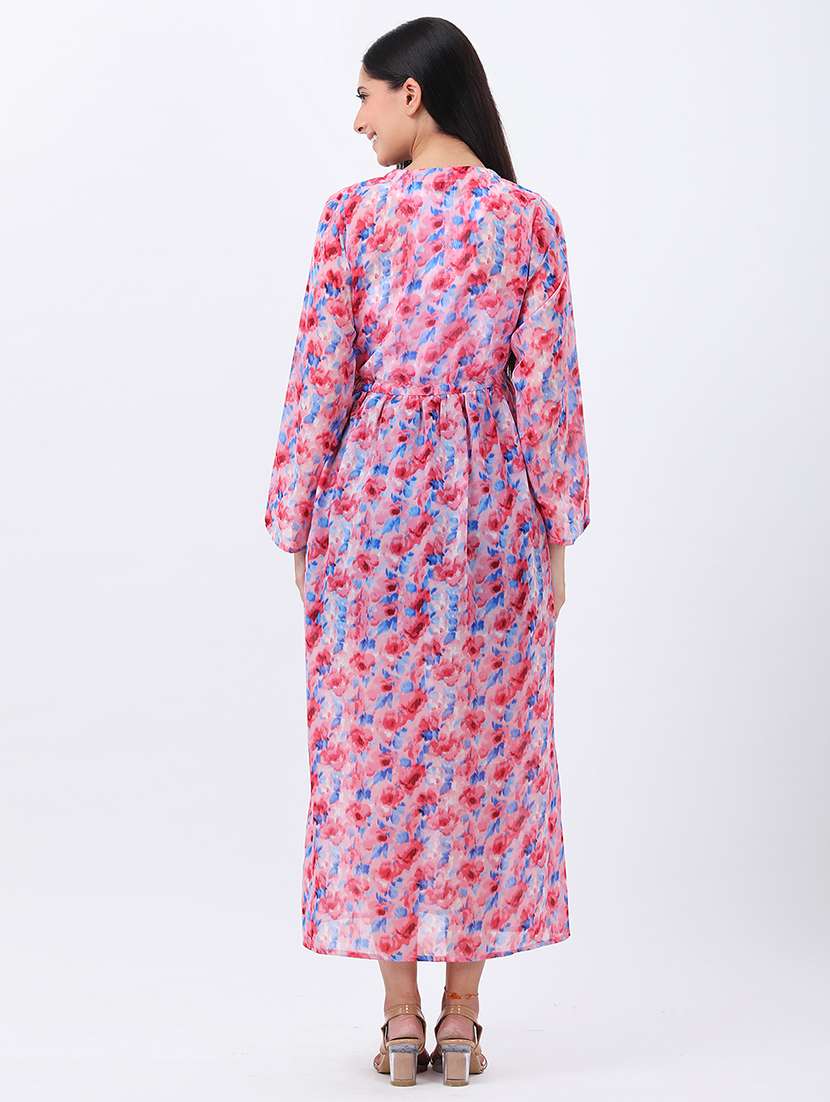 women floral printed long sleeve shrug - 21978593 - Standard Image - 5