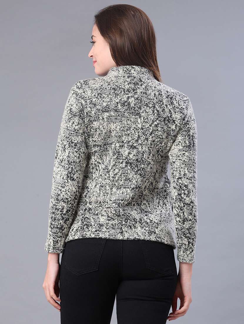 women self design long sleeve cardigan - 21978895 -  Standard Image - 3