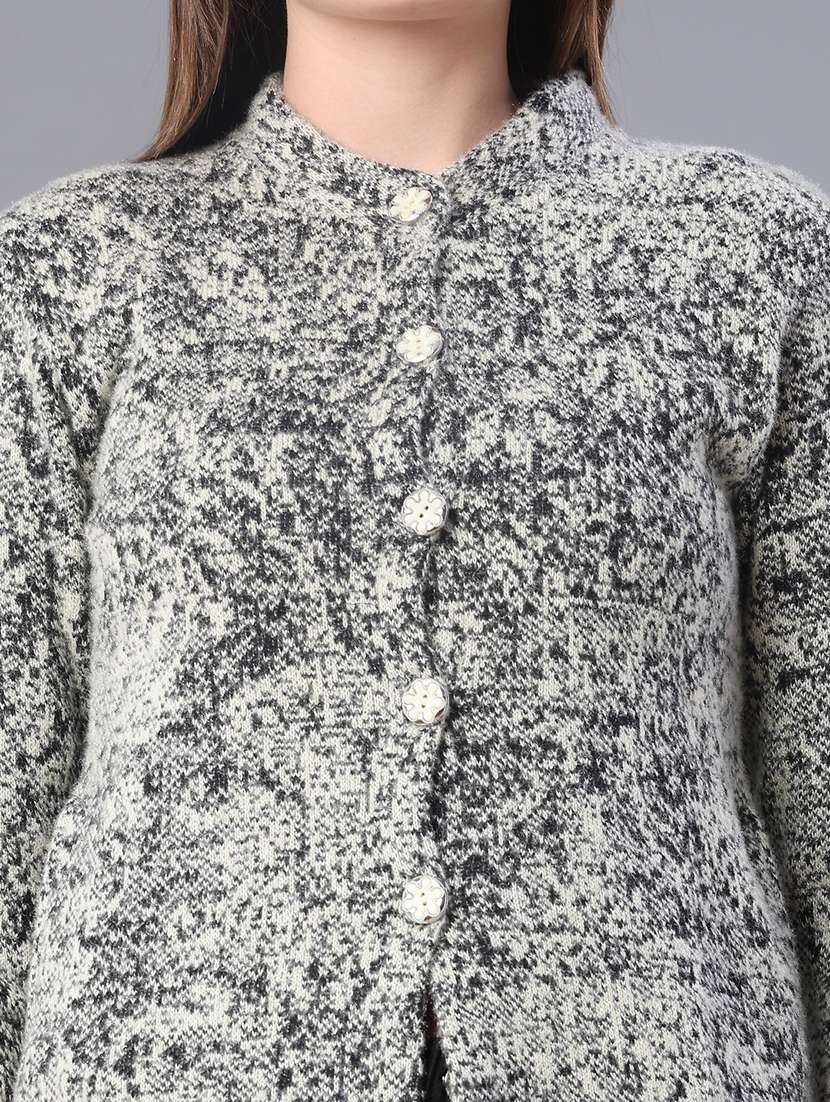 women self design long sleeve cardigan - 21978895 -  Standard Image - 5