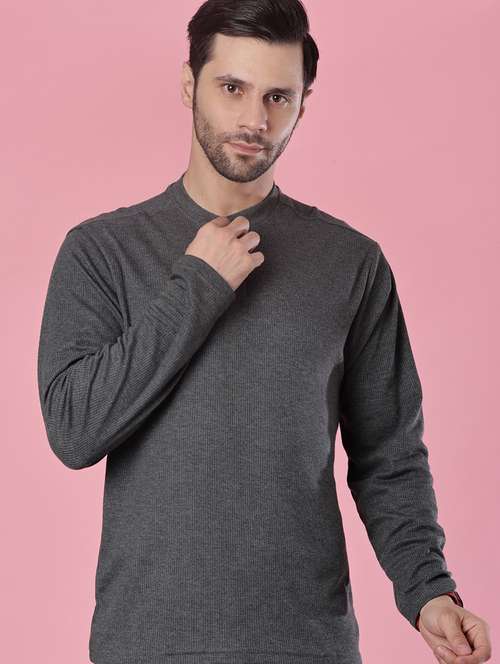 men solid long sleeve regular fit t-shirt - 21978954 -  Standard Image - 0