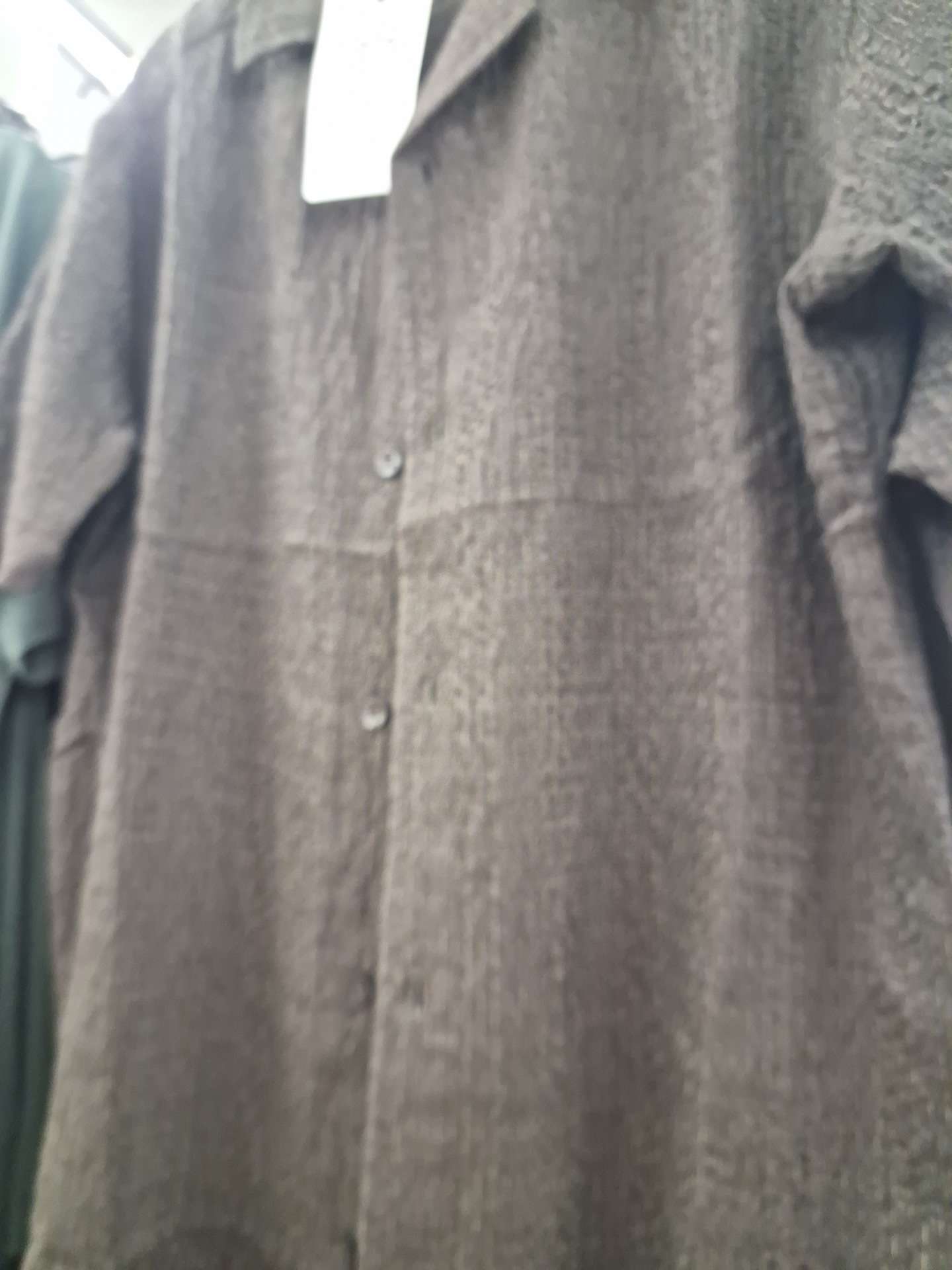 olive nylonviscose casual shirt - 21978984 - Zoom Image - 0