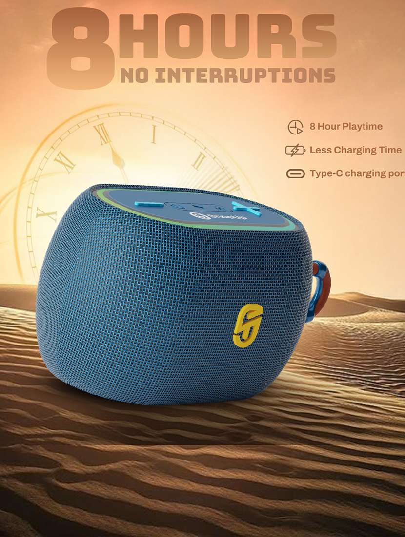 snapup groove vibe portable bluetooth speaker (vibing blue) - 21979316 -  Standard Image - 3