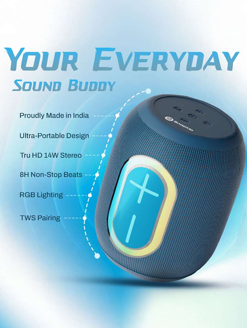 snapup groove bop portable bluetooth speaker (tropical blue) - 21979318 -  Standard Image - 3