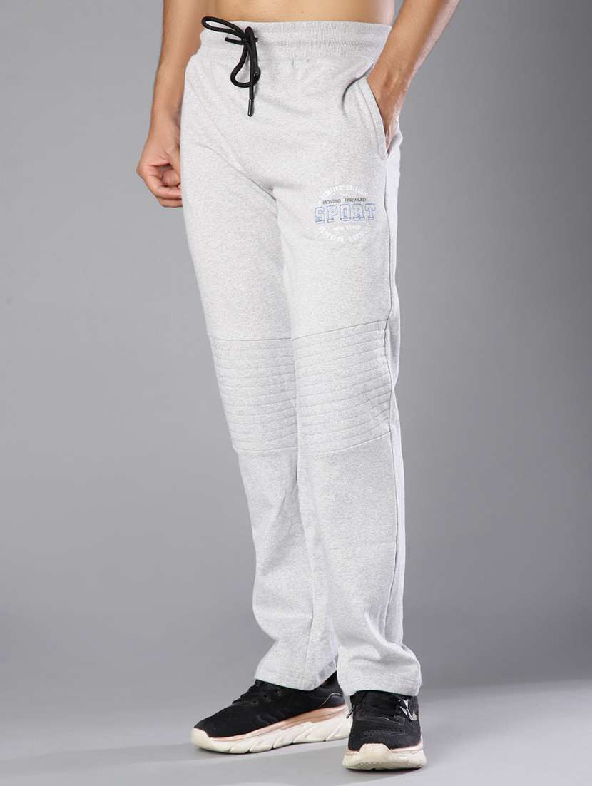 men melange mid rise full length track pant - 21979336 -  Standard Image - 5