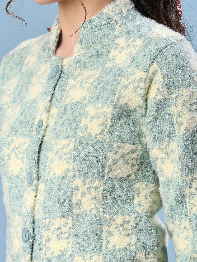 women self design long sleeve cardigan - 21979404 -  Standard Image - 5