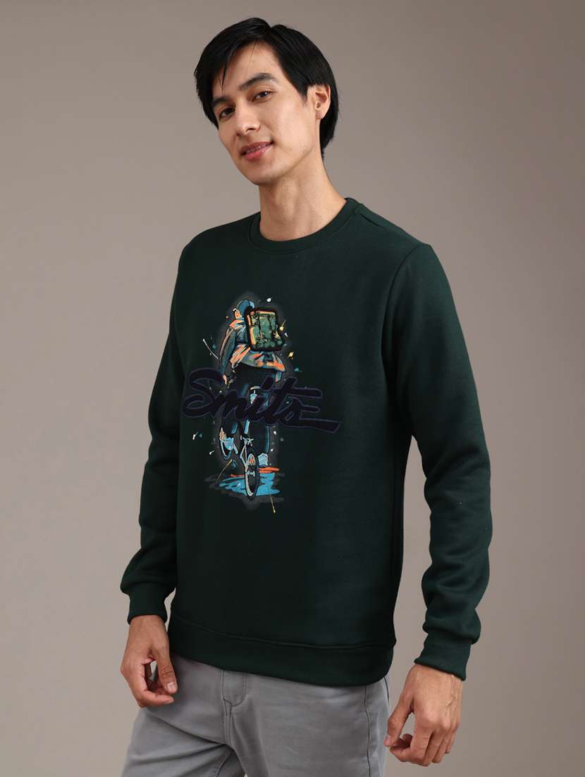 men printed long sleeve sweatshirt - 21979437 -  Standard Image - 3