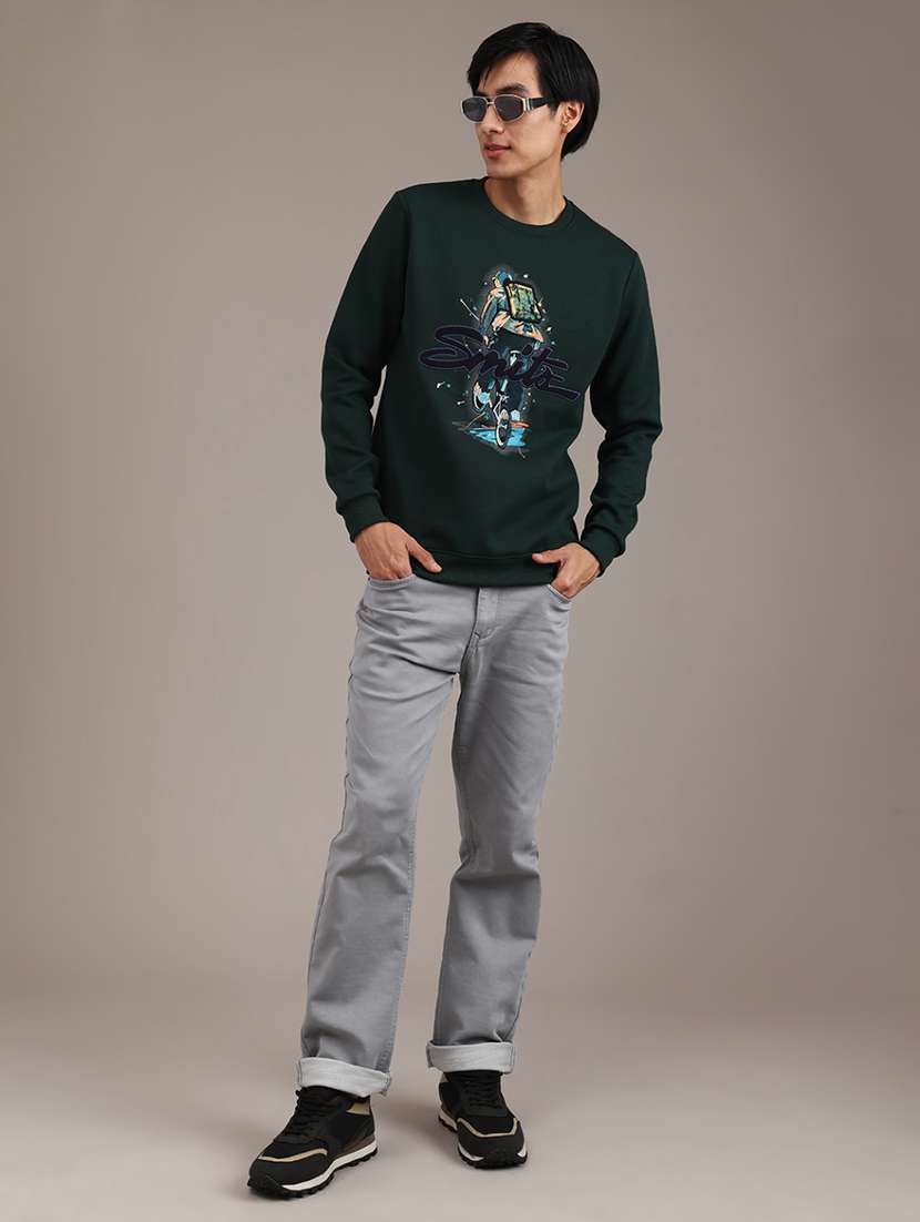 men printed long sleeve sweatshirt - 21979437 -  Standard Image - 5