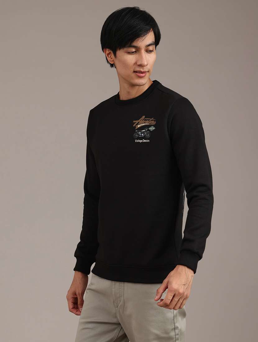 men printed long sleeve sweatshirt - 21979439 -  Standard Image - 3