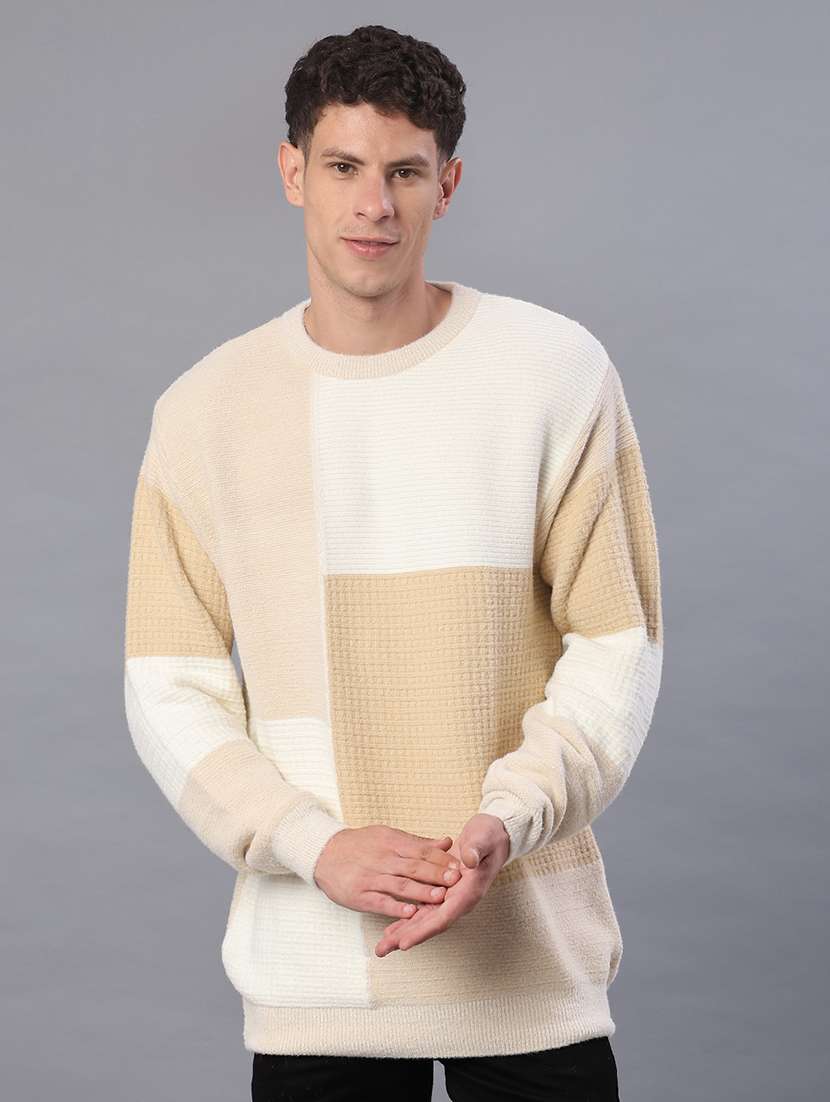 men self design long sleeve regular fit pullover  - 21979446 -  Standard Image - 3