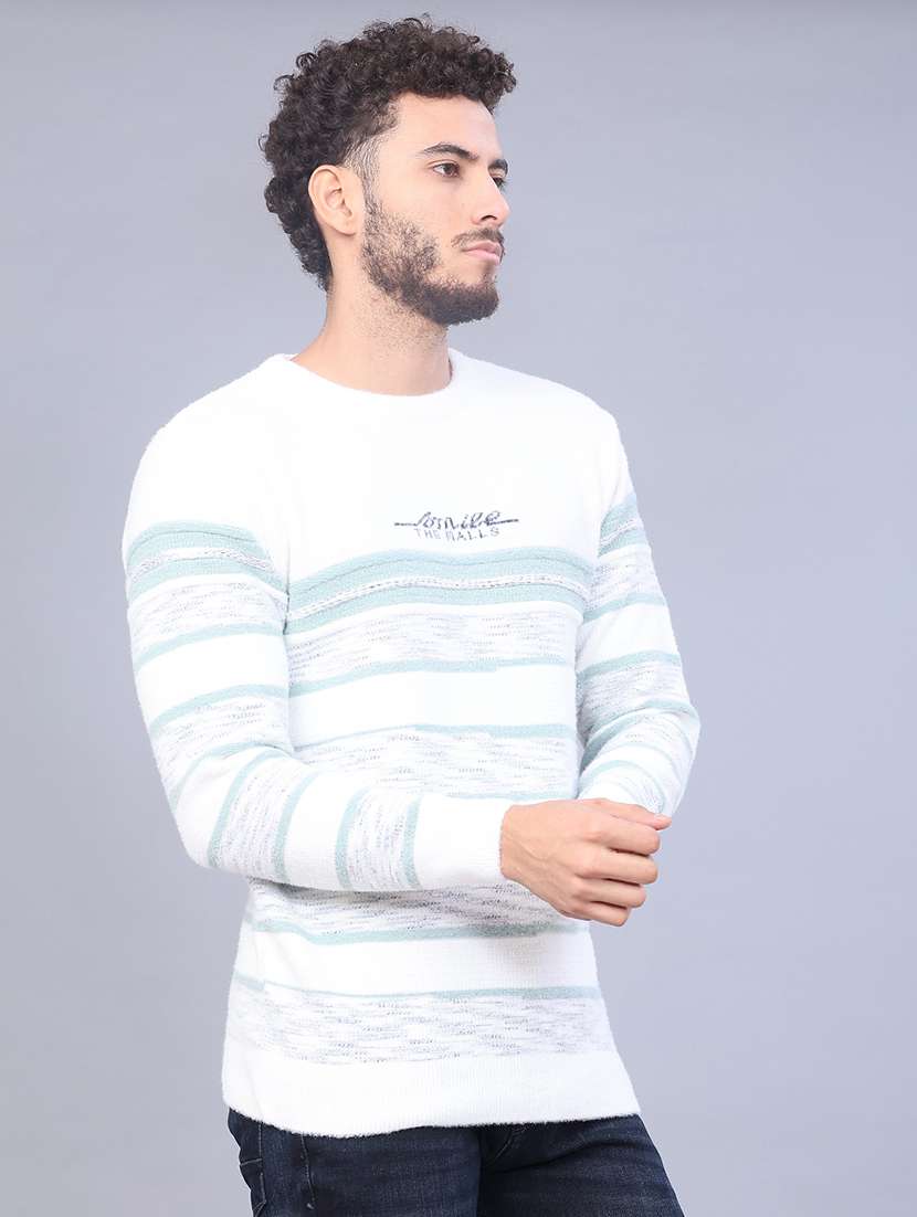 men sself design long sleeve regular fit pullover  - 21979447 -  Standard Image - 3