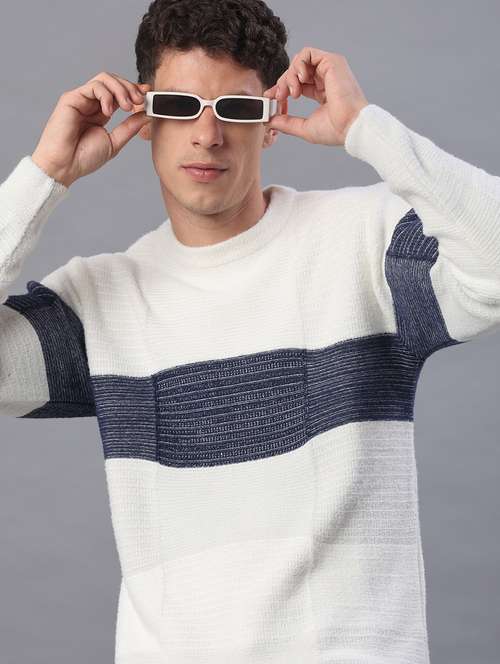 men self design long sleeve regular fit pullover  - 21979448 -  Standard Image - 0