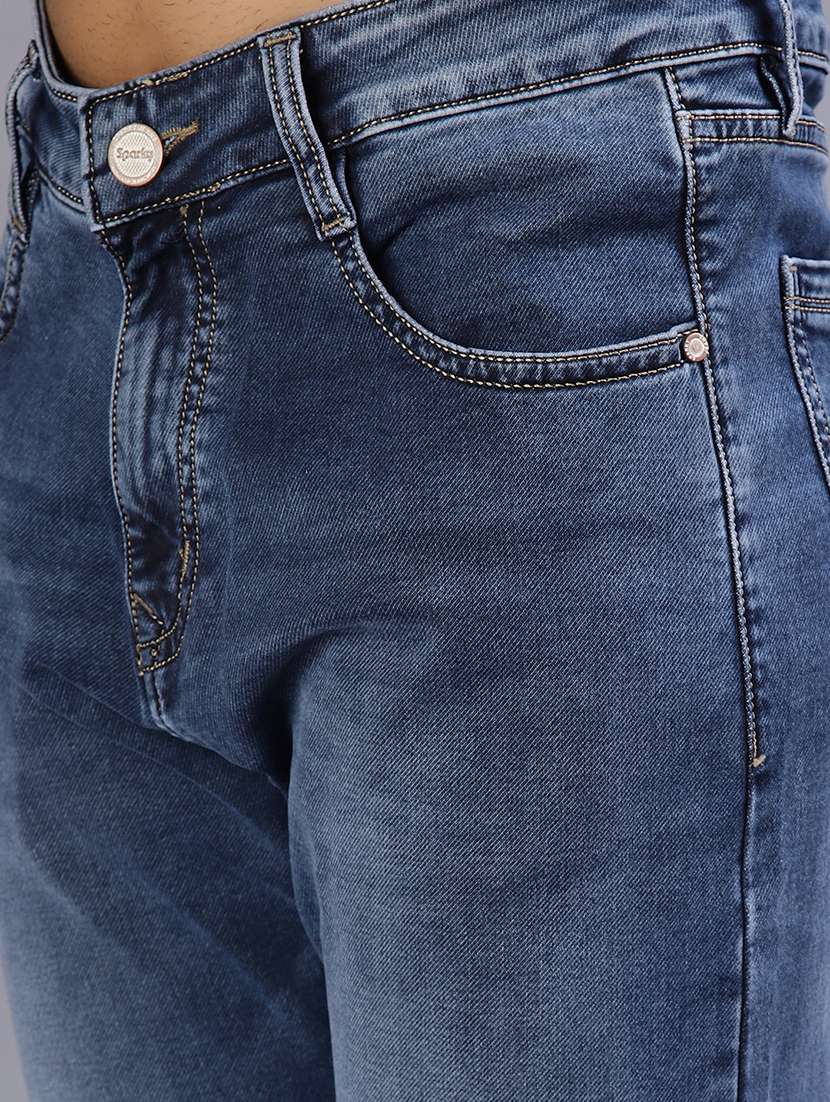 men washed mid rise full length jeans - 21979449 -  Standard Image - 5