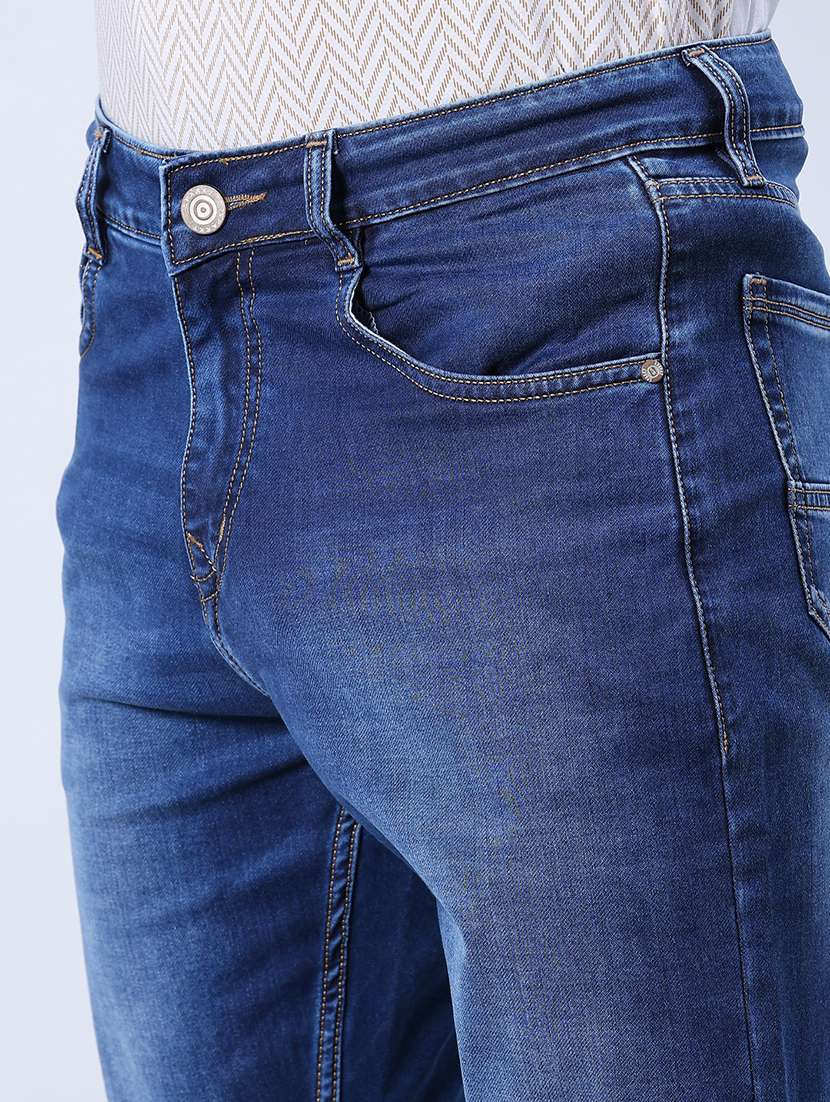men washed mid rise full length jeans - 21979455 -  Standard Image - 5