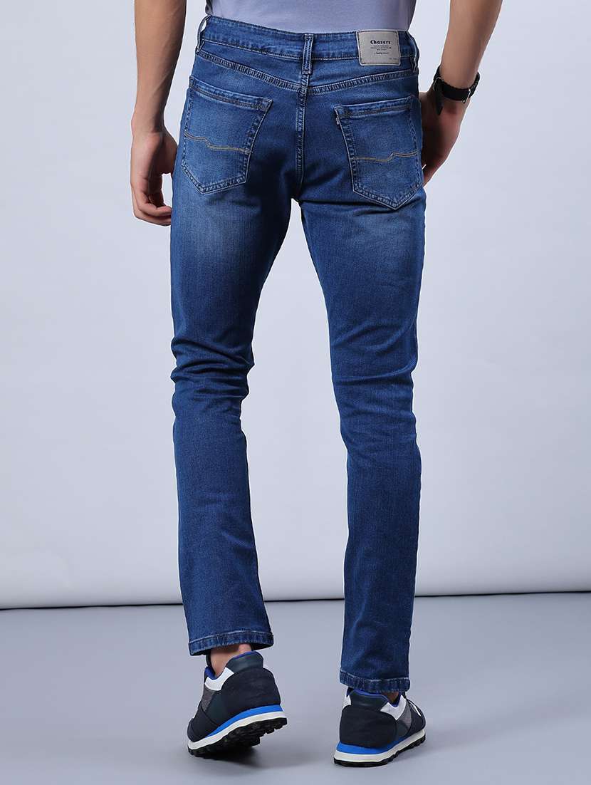 men washed mid rise full length jeans - 21979460 -  Standard Image - 3