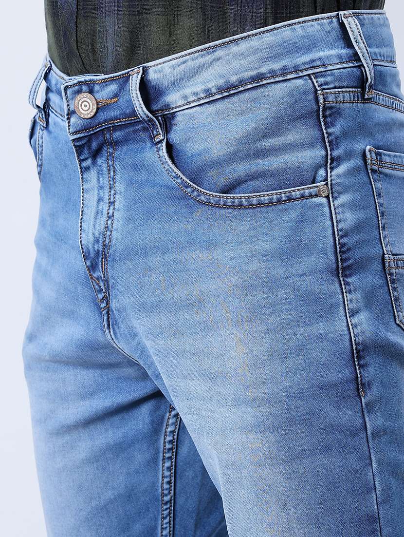 men washed mid rise full length jeans - 21979463 -  Standard Image - 5