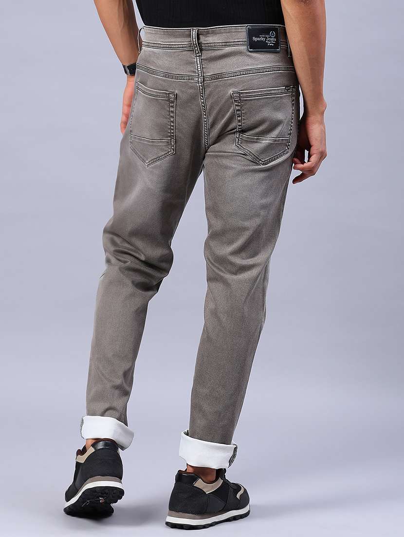 men washed mid rise full length jeans - 21979467 -  Standard Image - 3